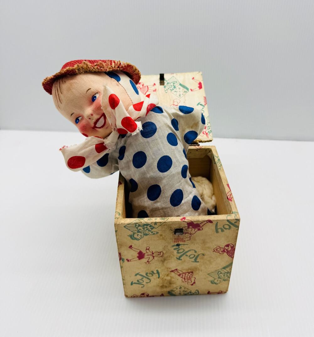 Post-WWII "Jo-Joy" Jack-in-the-Box Rare Find for the Collector